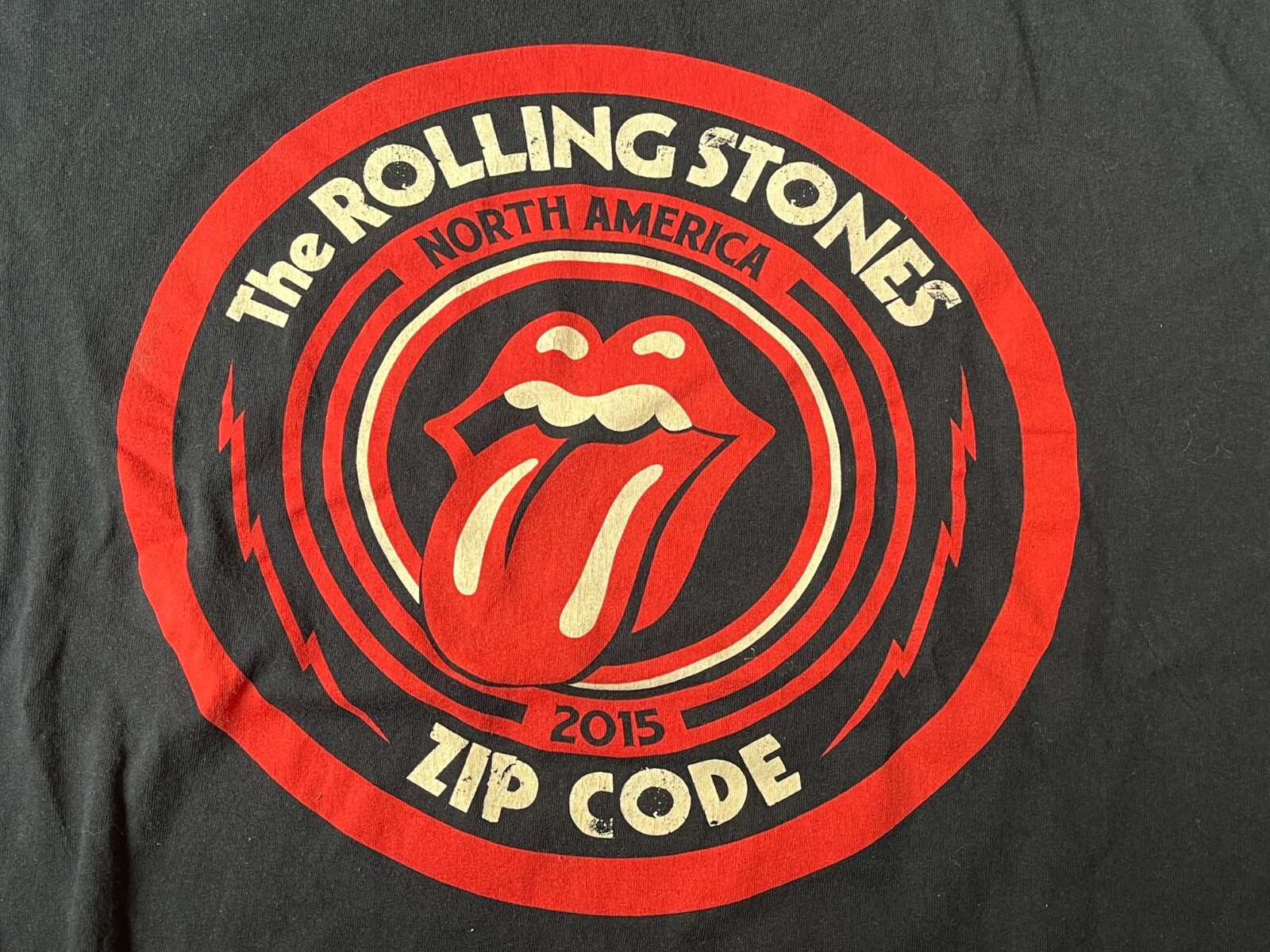 4 Rolling Stones Band Logo T-Shits, Bigger Bang Zip Code Tour MoMA 50 Years USED gallery