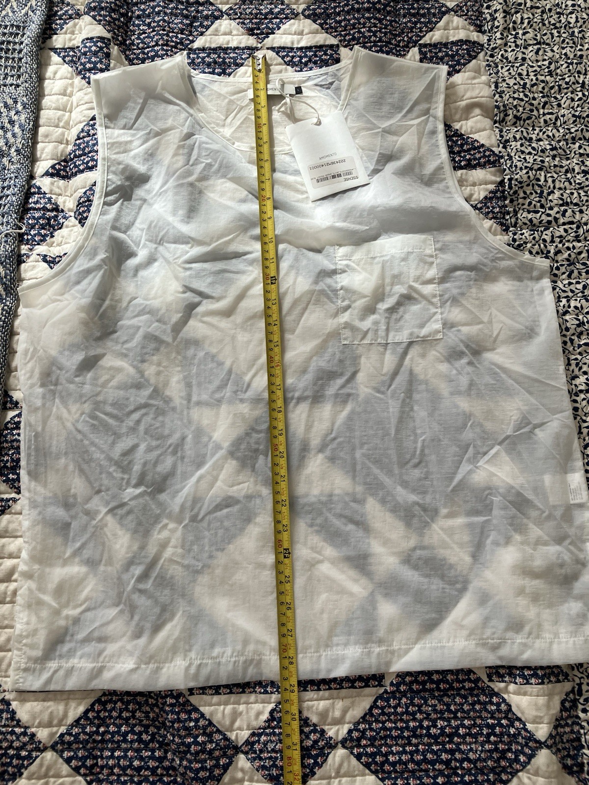 Amomento semi-sheer nylon taffeta tank top SSENSE gallery