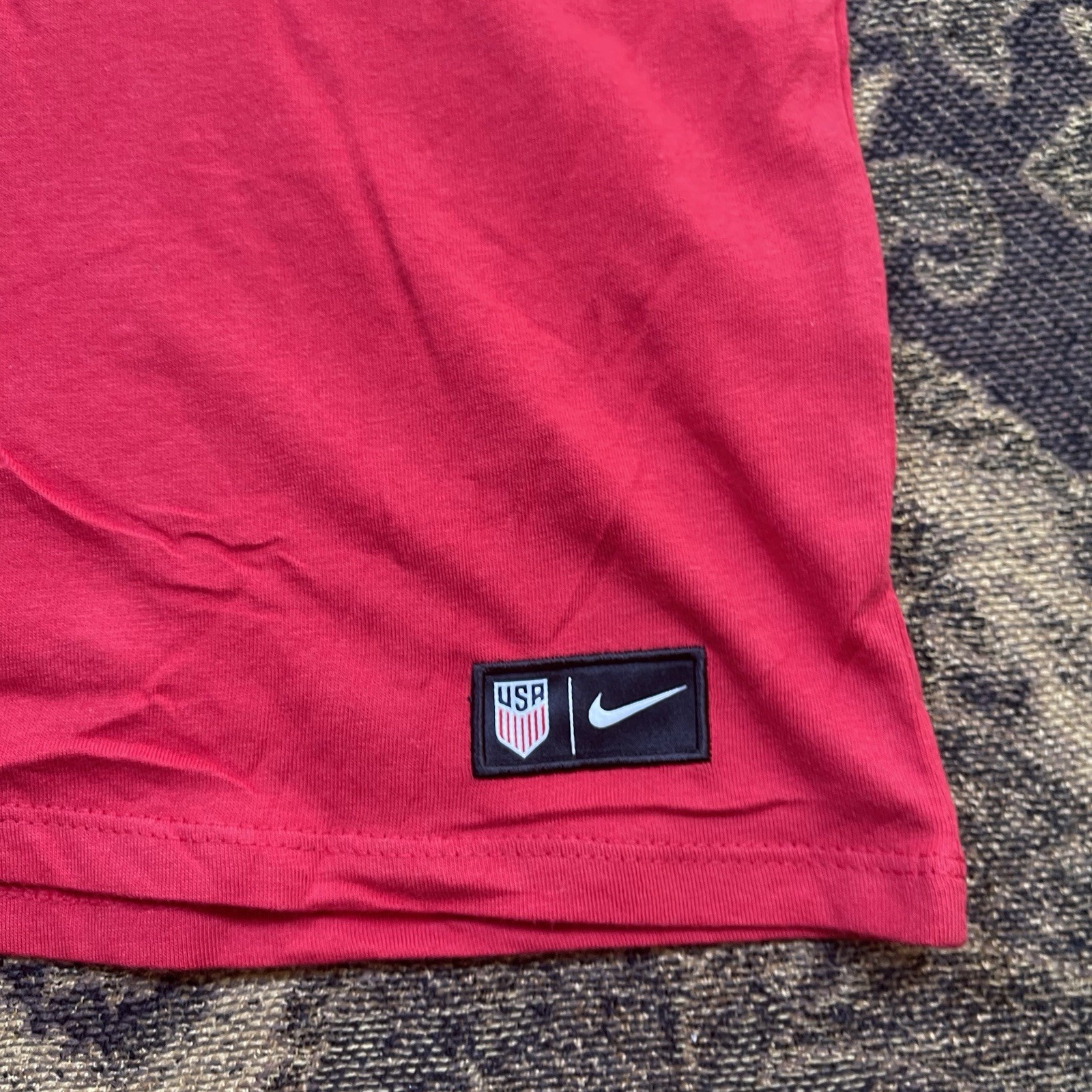 Nike Team USA Men's National Soccer Team Athletic Cut T-Shirt Size Large New Red gallery