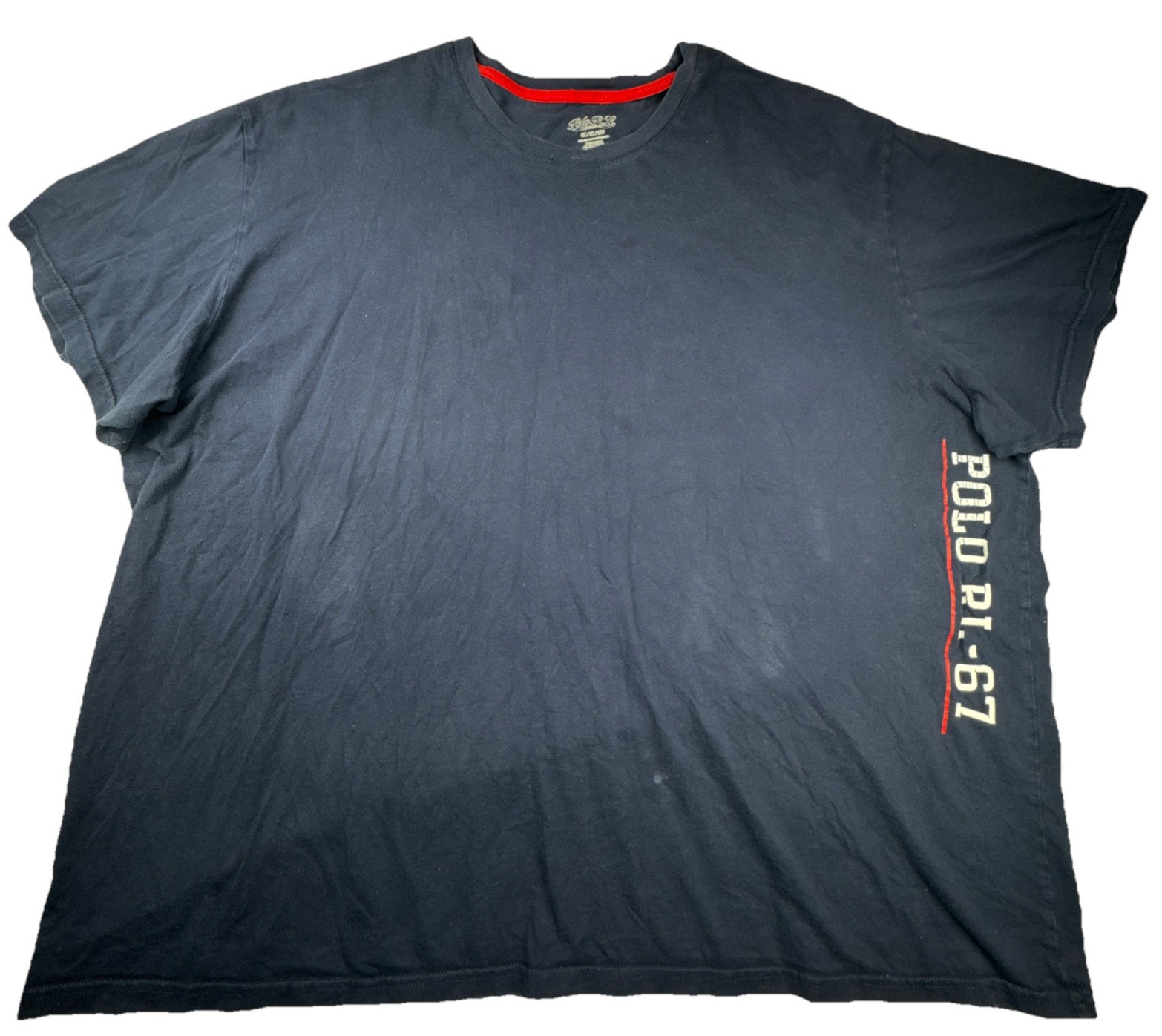 Polo Ralph Lauren Mens T-Shirt 3X Cotton Graphic RL-67 Navy Blue Sporty Tee gallery