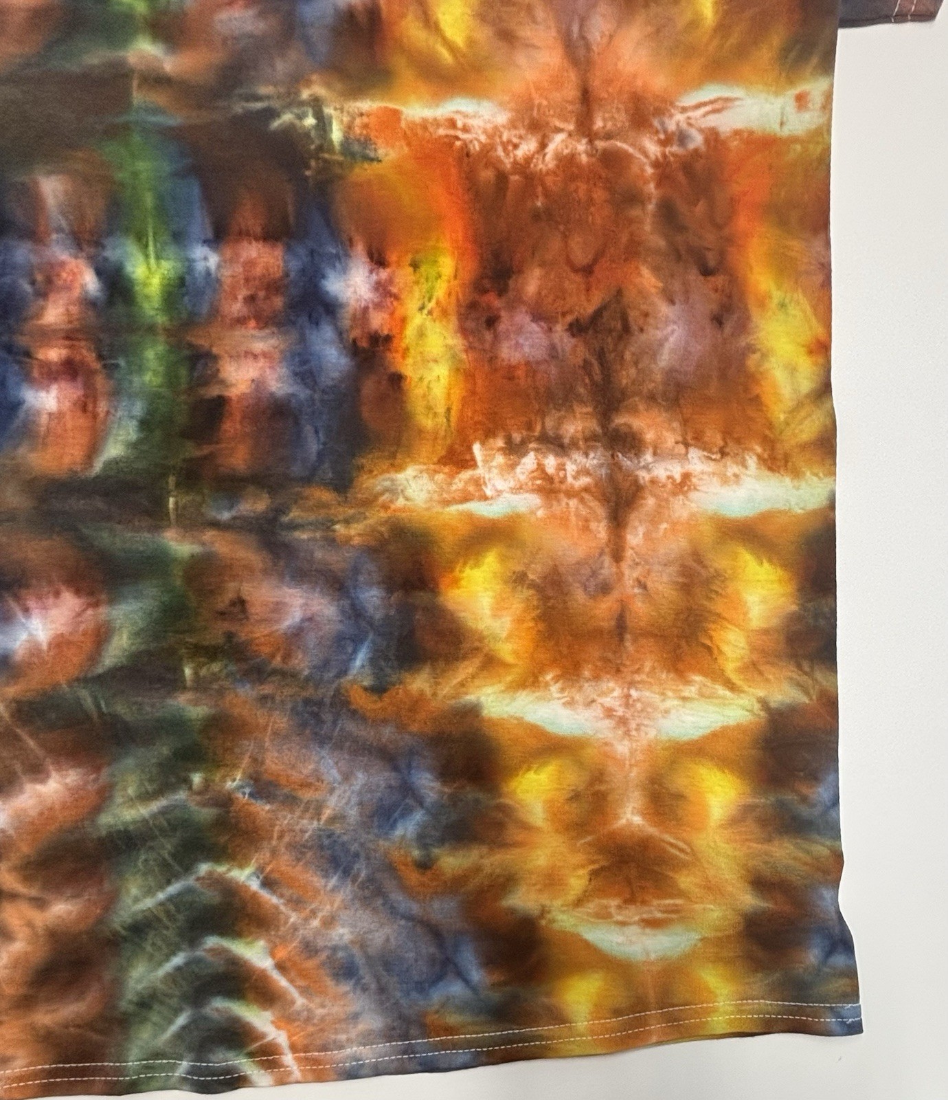 Handmade Ice Tie Dye Adult T-Shirt Unisex Size XL Multicolored Gildan Tee NEW gallery