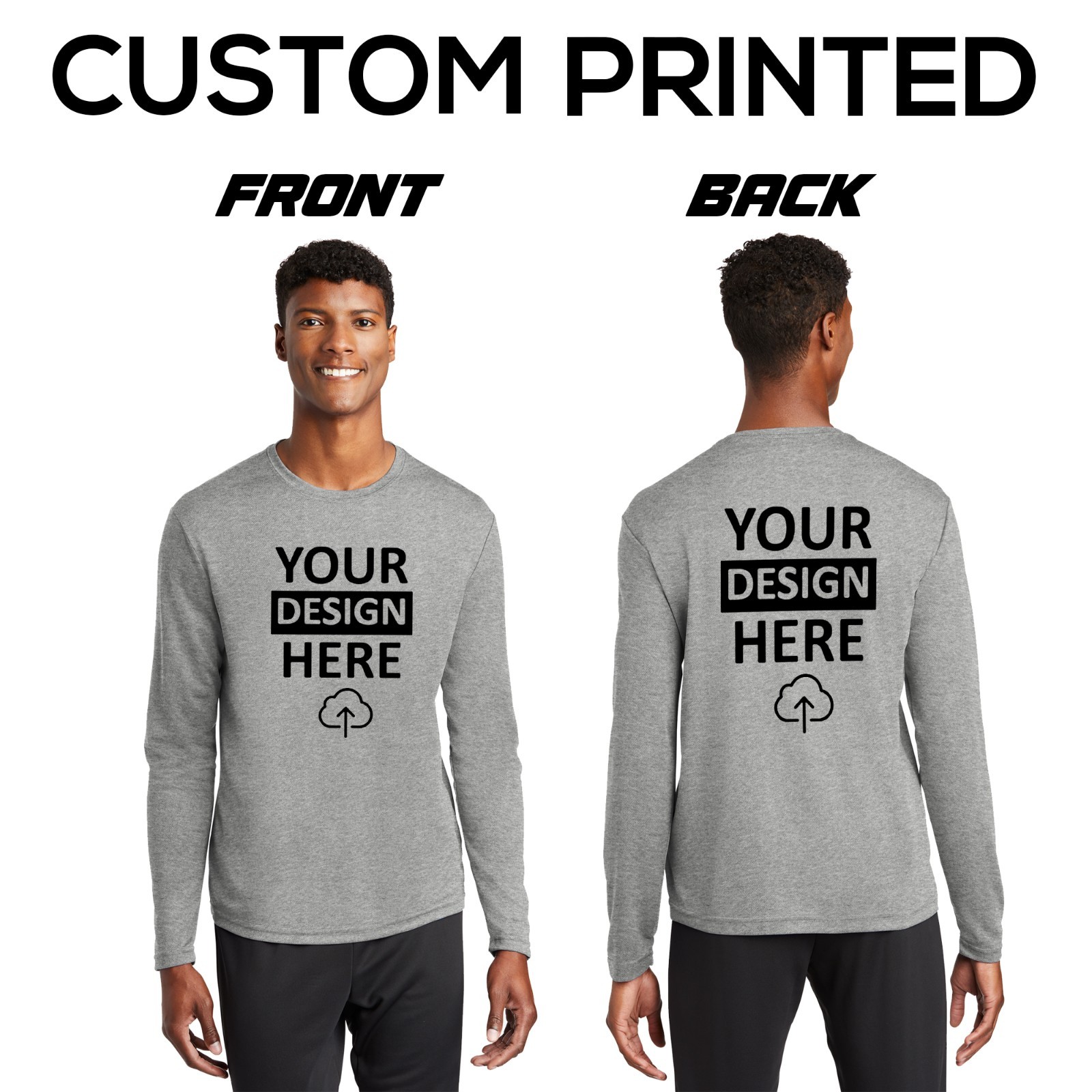 Sport-Tek RacerMesh Long Sleeve Tee Custom Printed Mens Polo For Him ST340LS gallery