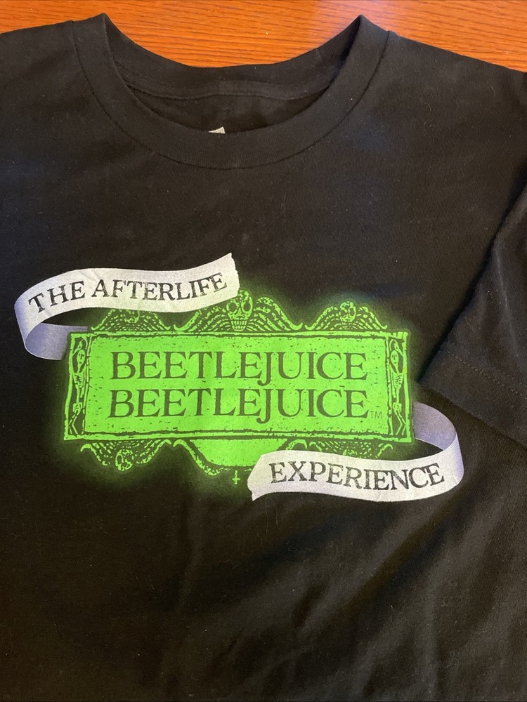 Afterlife The Beetlejuice Experience T-Shirt MEDIUM Live Haunt Halloween