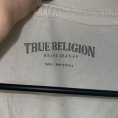 True Religion SHINING CREST TEE Winter White Short Sleeve Size Small NWT