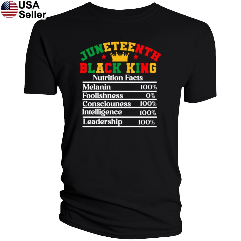 Juneteenth T-Shirt Black King Nutrition Freedom History Month Pride Funny JJT08 gallery