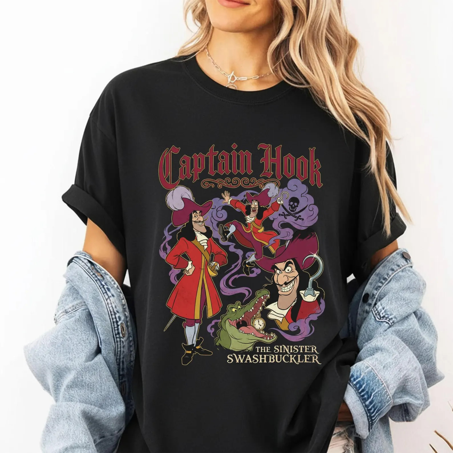 Disney Villains Captain Hook Shirt, Captain Hook Pirate Shirt
