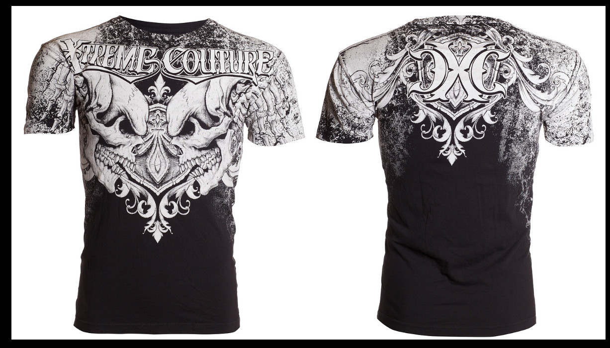 XTREME COUTURE by AFFLICTION Black LEGENDARY Short Sleeve Slim Fit T-shirt NWT gallery
