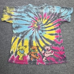 Grateful Dead T Shirt Mens M Multicolor Tie Dye Dancing Bears Band Tee