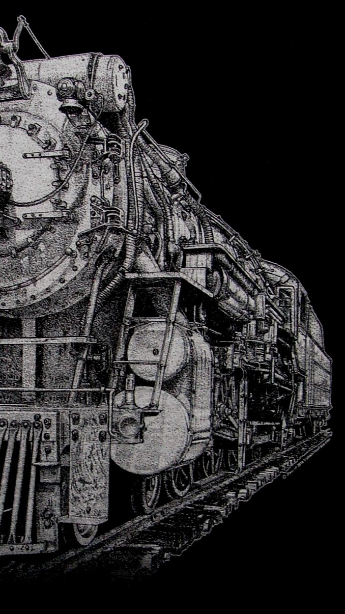 Steam Train Black T-shirt -- Crescent Limited Ps-4 Locomotive #1396 gallery