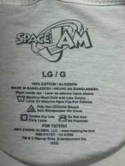 Space Jam Mad Engine Shirt Mens Large White Tune Squad Bugs Graphic Tee NWT
