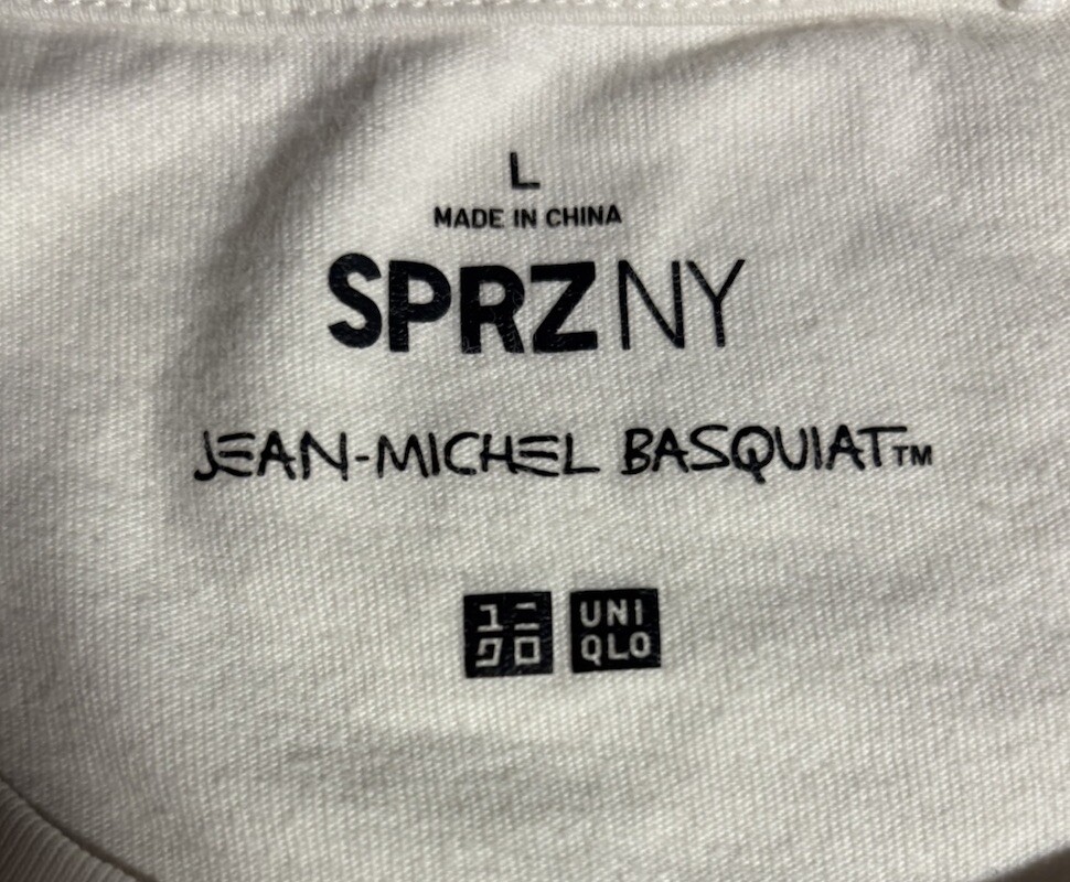 SPRZ NY x Jean-Michel Basquiat King Car Service Tee T Shirt Mens L White gallery