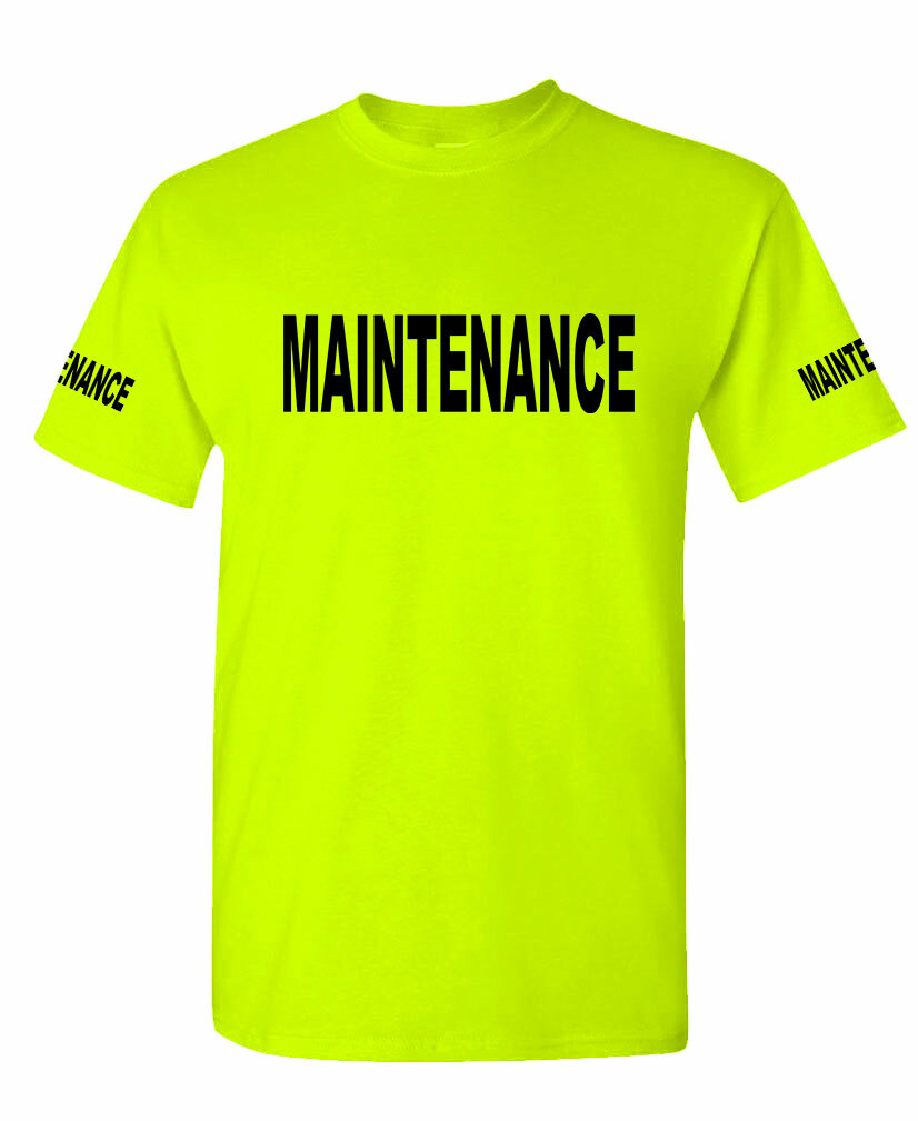 Maintenance - city construction safety high visibility Tee T shirt gallery