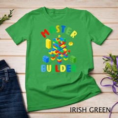 Cool Master Builder Funny Building Blocks For Kids Men Women Unisex T-shirt