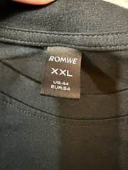 ROMWE Street Life Collection Graphic Tee. Size XXL. Grunge. Hip-hop. Streetwear