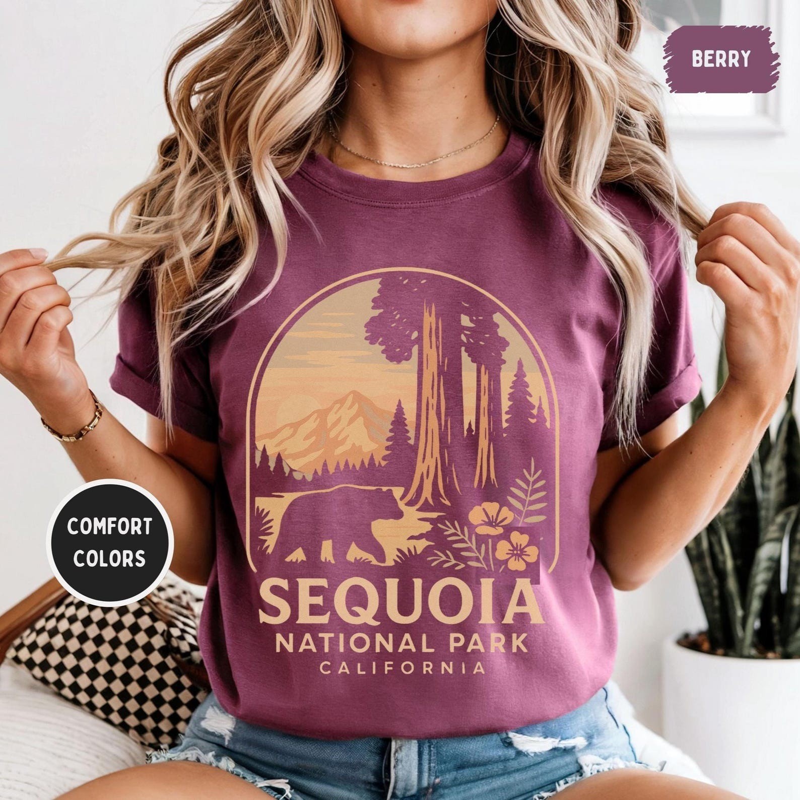 Sequoia National Park Shirt Travel Gift For California Trip Souvenir Tee gallery