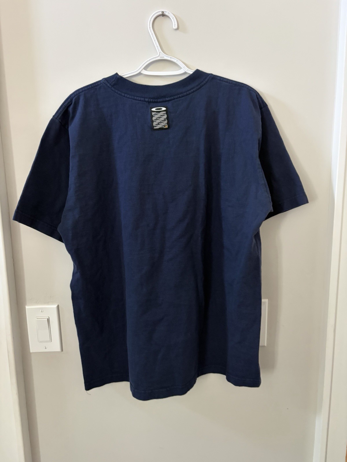 Oakley Men's Blue Graphic Print Logo Crew Neck Short Sleeve T-Shirt Size L gallery