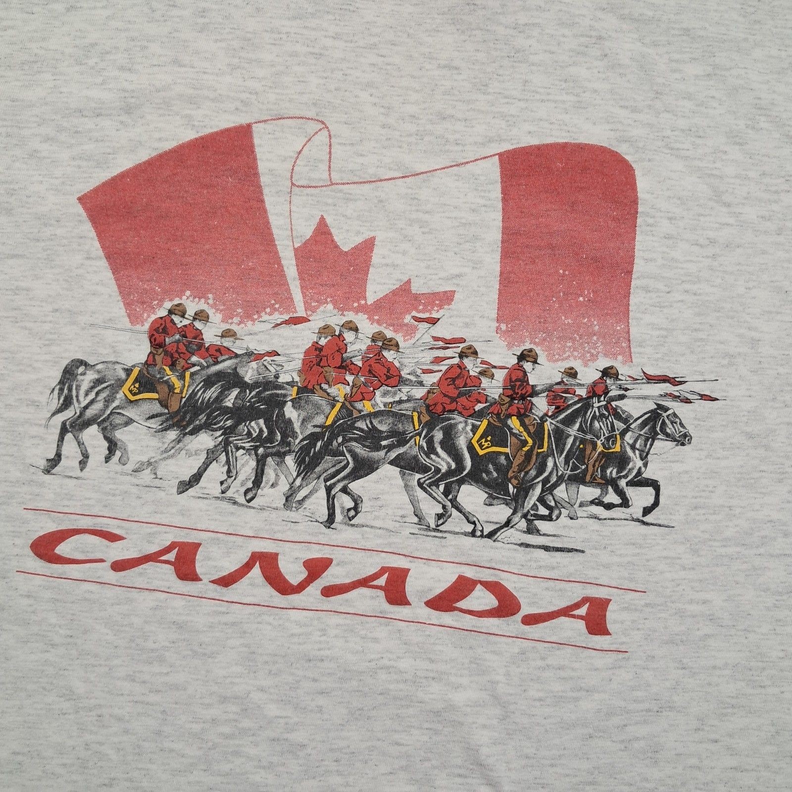 Canada T Shirt Large Men's White Cotton Vintage Single Stitch Tourist gallery