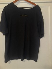 YoungLA Men’s Black Graphic Ambitious Club Round Neck T-Shirt Size L