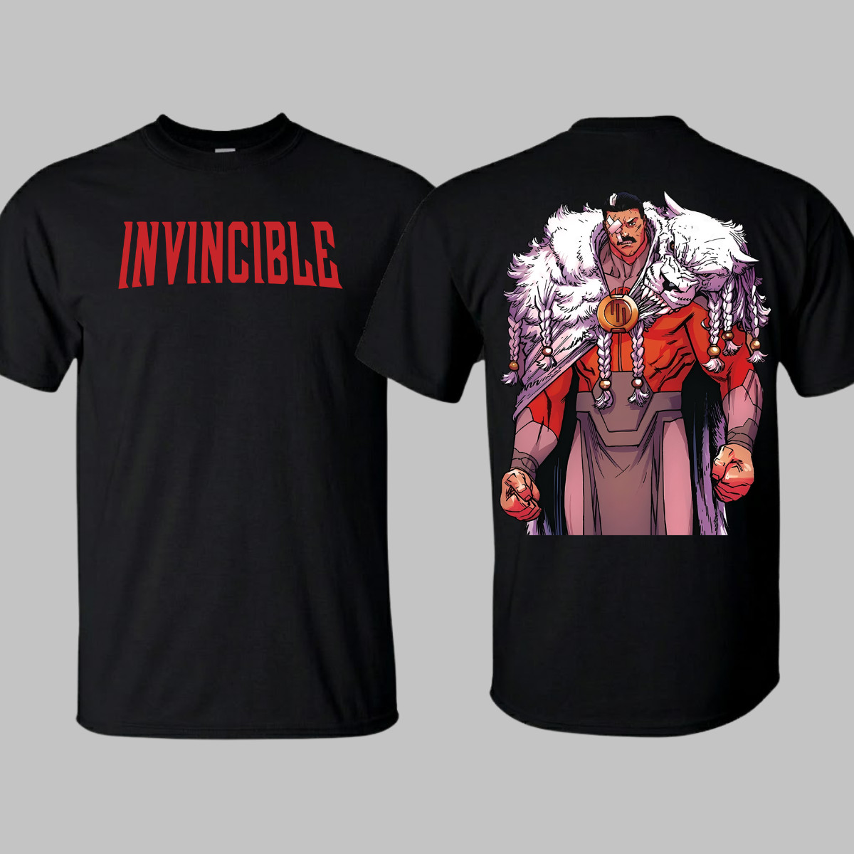 Invincible Shirt Grand Regent Thragg Battle Beast Skin Acid Wash Comics Tee gallery