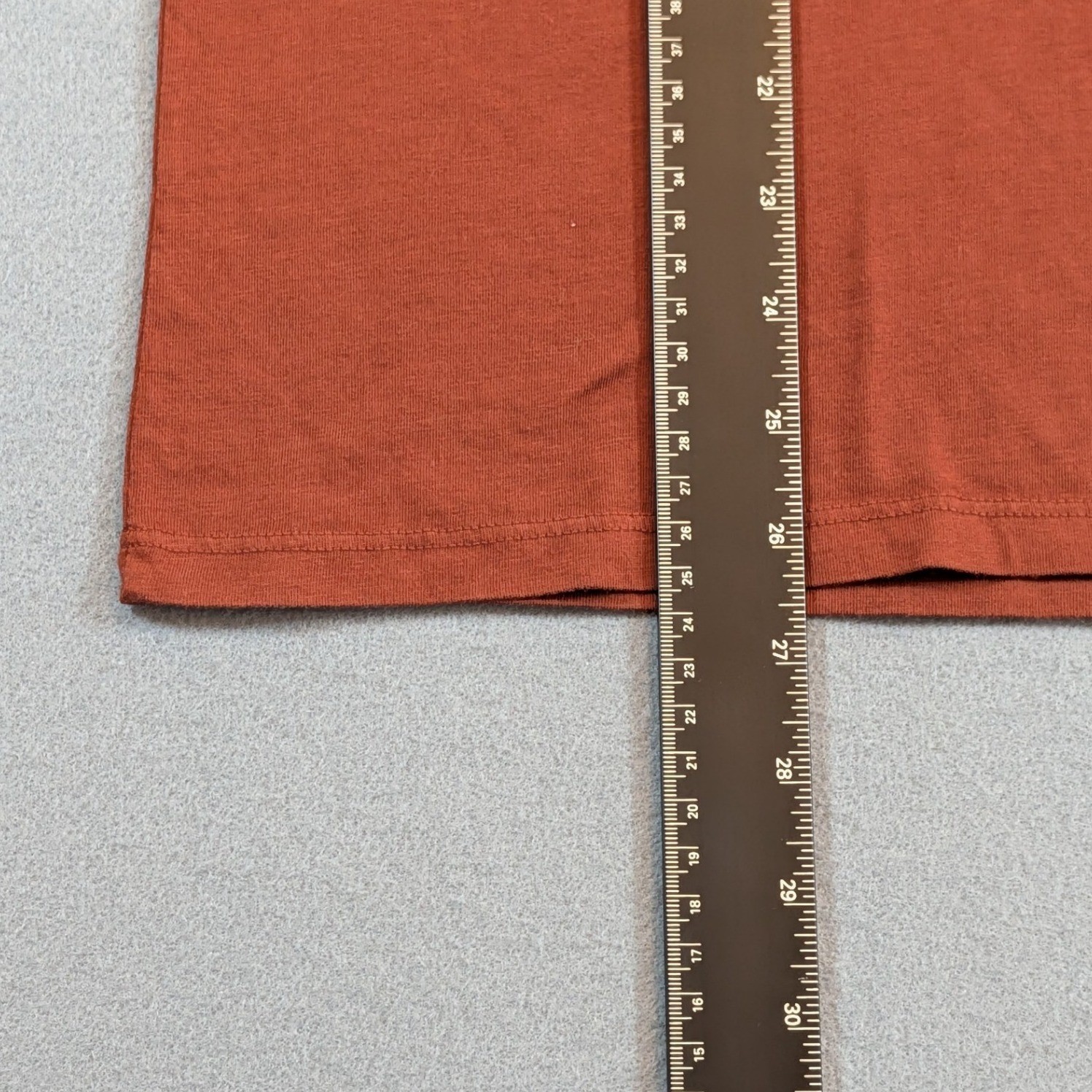 American Giant Supima Cotton T-Shirt Size M Rust Orange Made in USA gallery