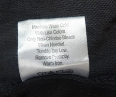 Burnside Color Block Long Sleeve Hooded T Shirt Medium Blue Black Gray