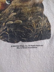 VTG Wild Wings JERZEES Heavyweight Blend T Shirt Pheasants Medium