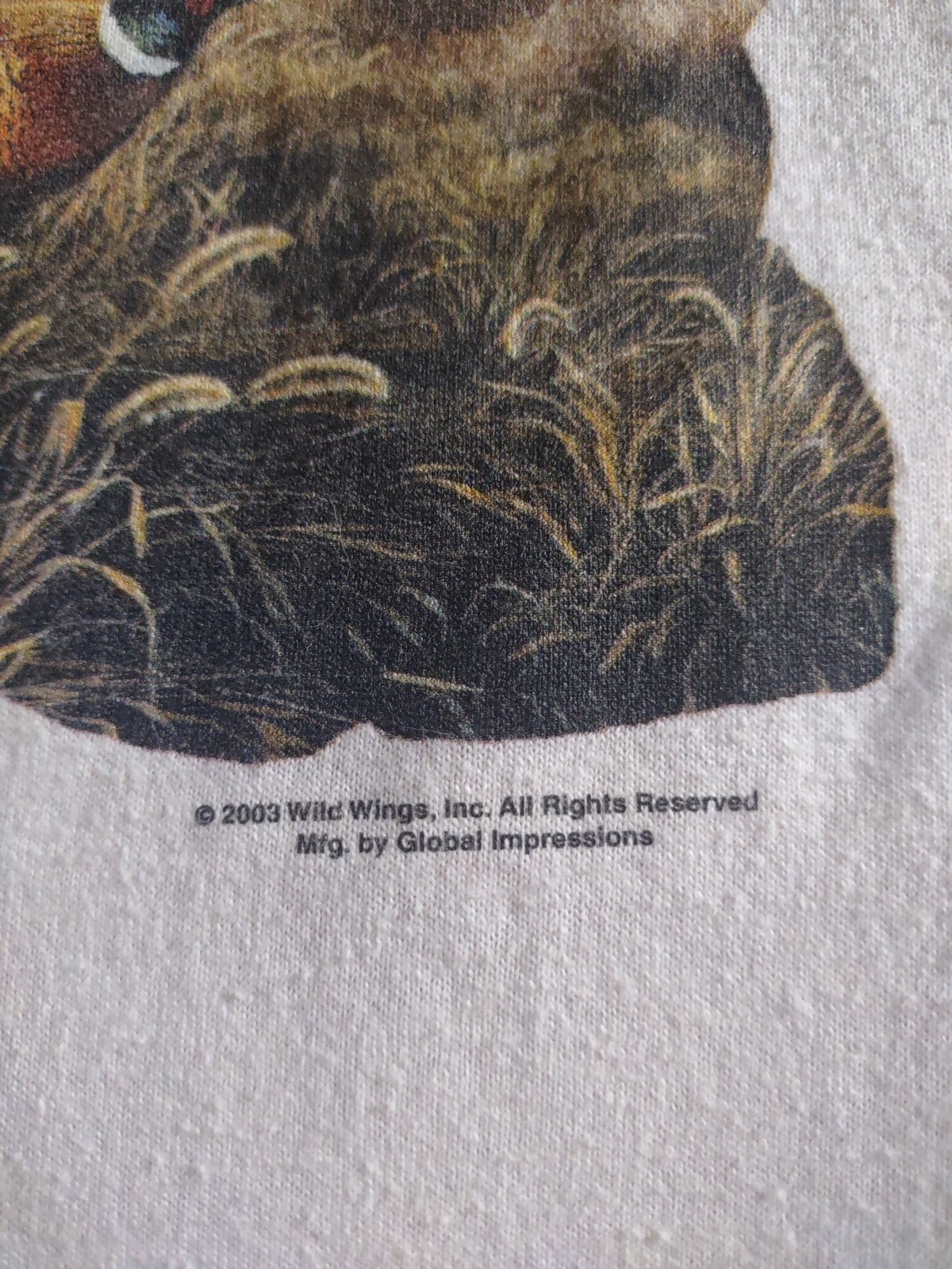 VTG Wild Wings JERZEES Heavyweight Blend T Shirt Pheasants Medium gallery