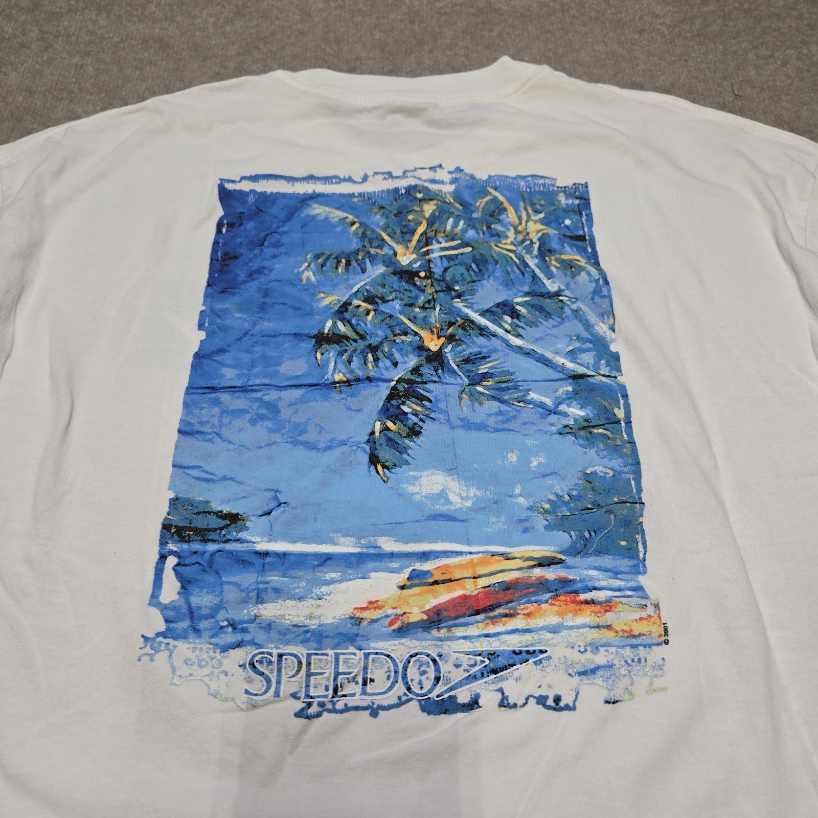 Vintage 2001 Speedo Outdoor Surf Beach Nature Wildlife Tshirt Men’s XL VTG Y2K gallery