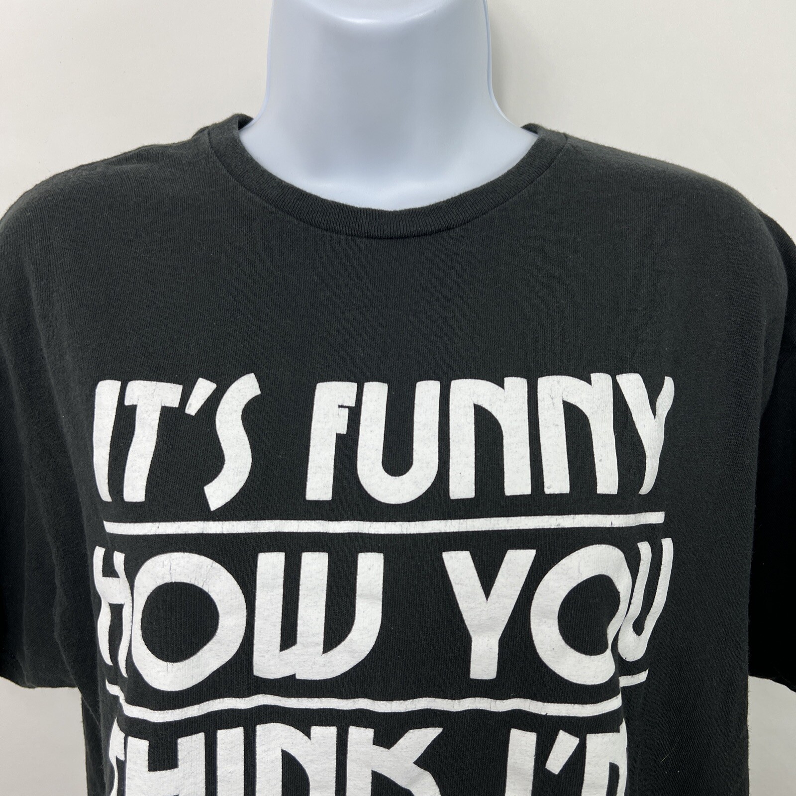 Delta T Shirt Large Short Sleeve Crew Neck Tee Not Listening Funny Quote Teens gallery