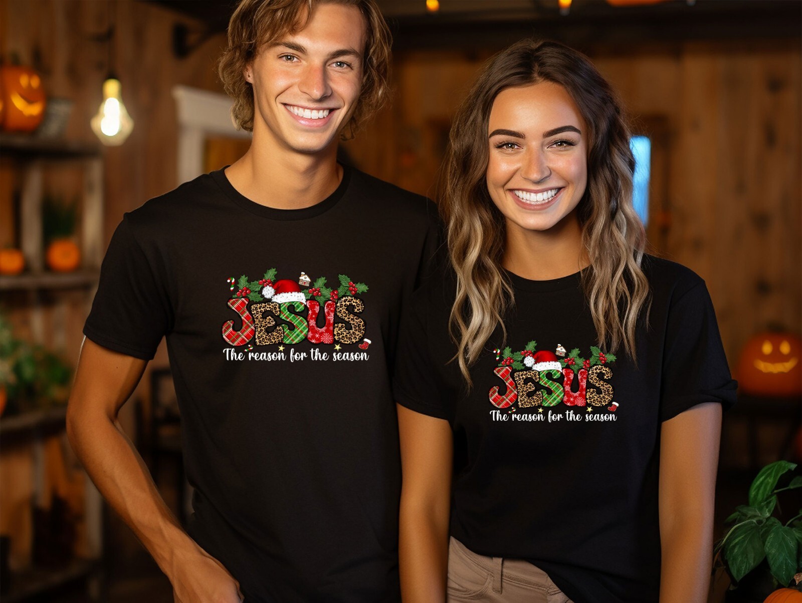 The Reason For The Season, Christmas Shirt, Jesus New Year Tee, Santa Claus Shir gallery