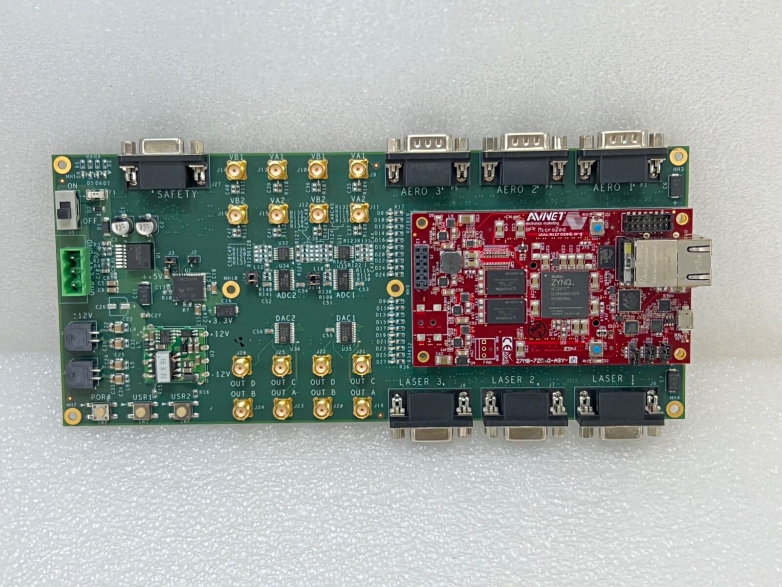 INDUSTRIAL Board with AVNET MicroZed Z7MB-720×0-ASY Card – Great Condition