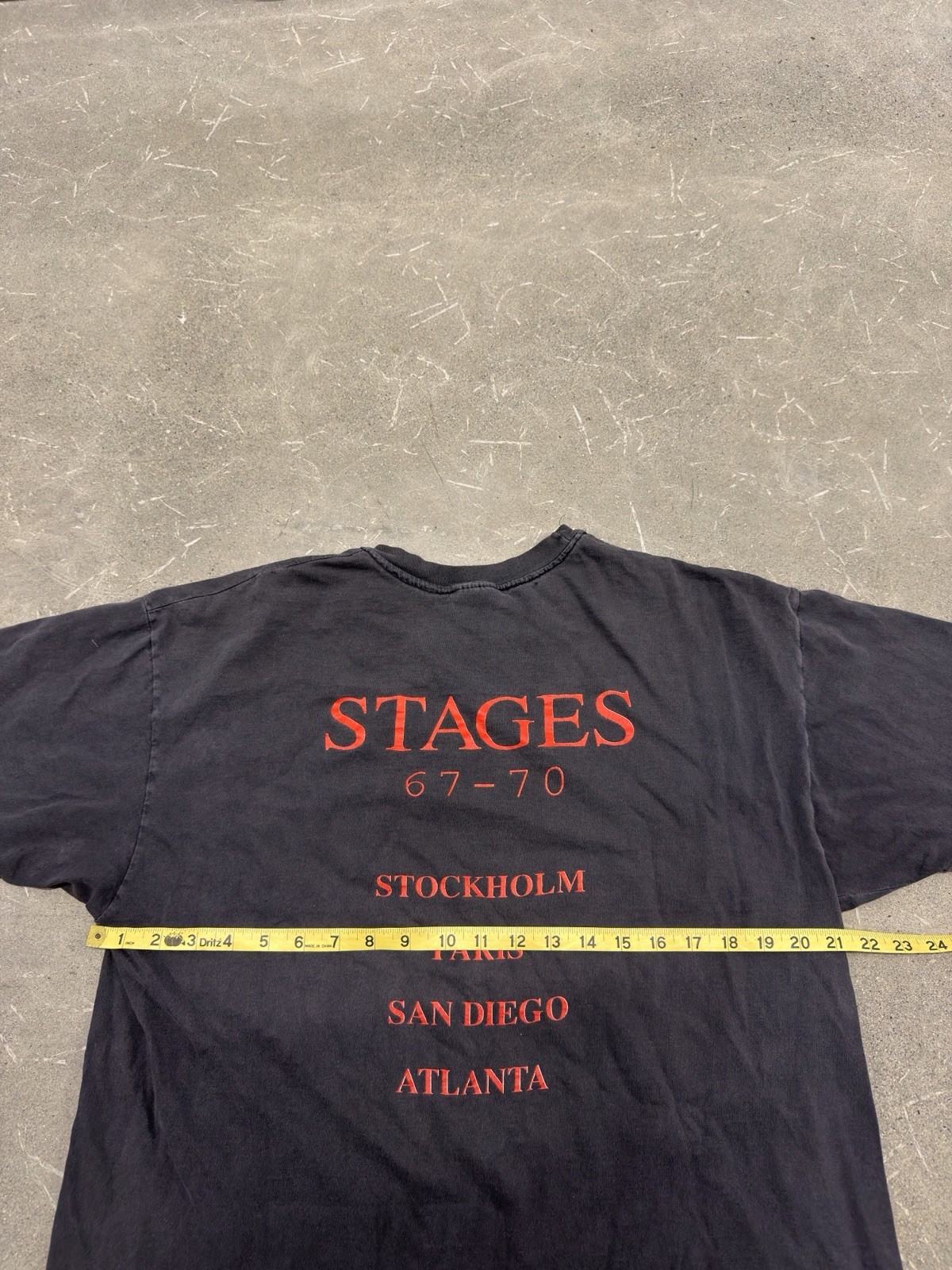Vintage 1992 Jimi Hendrix Stages 67-70 Tour T-Shirt USA Single Stitch XL 90s gallery