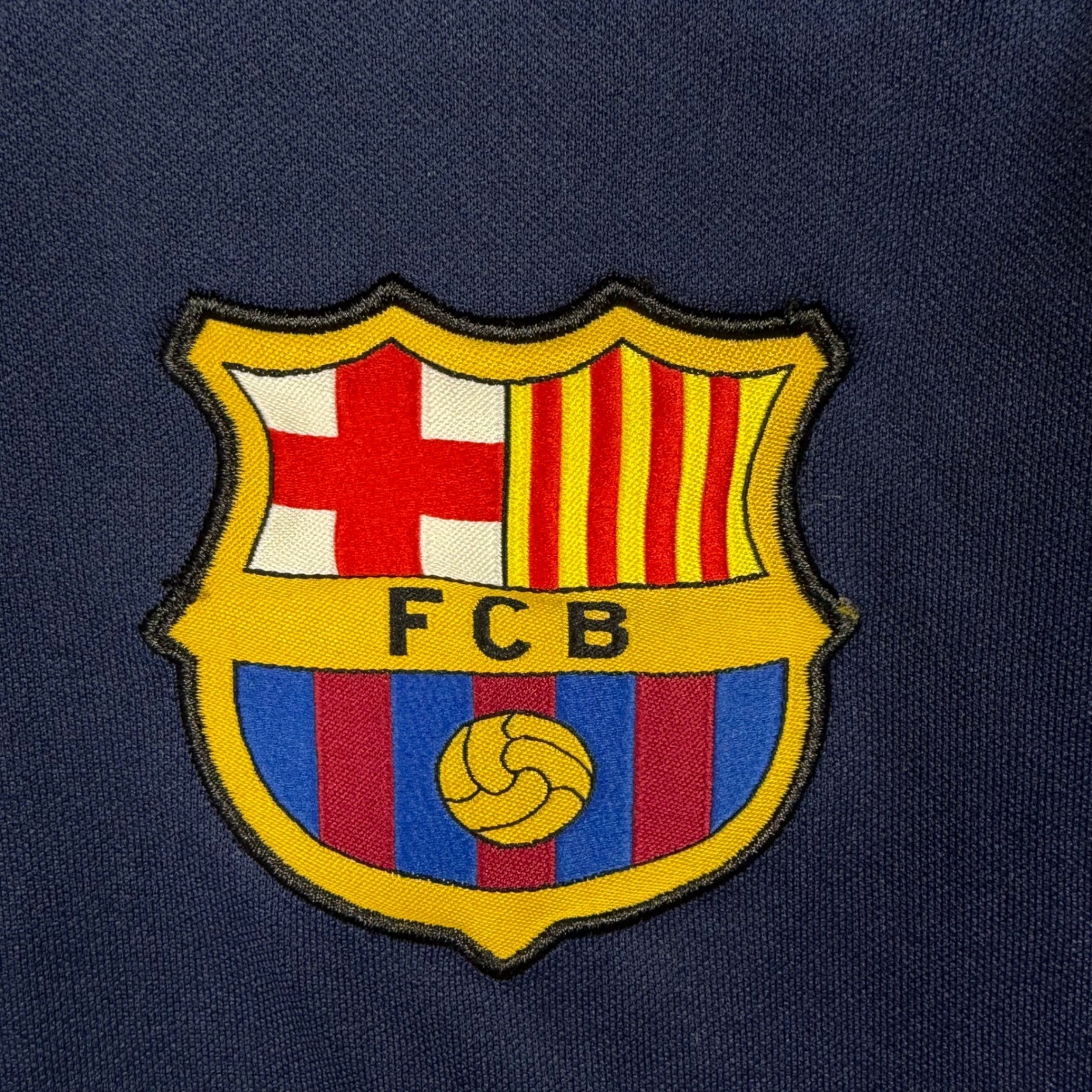 FC Barcelona Barca Soccer Jersey Mens XL Navy Blue Red Football gallery