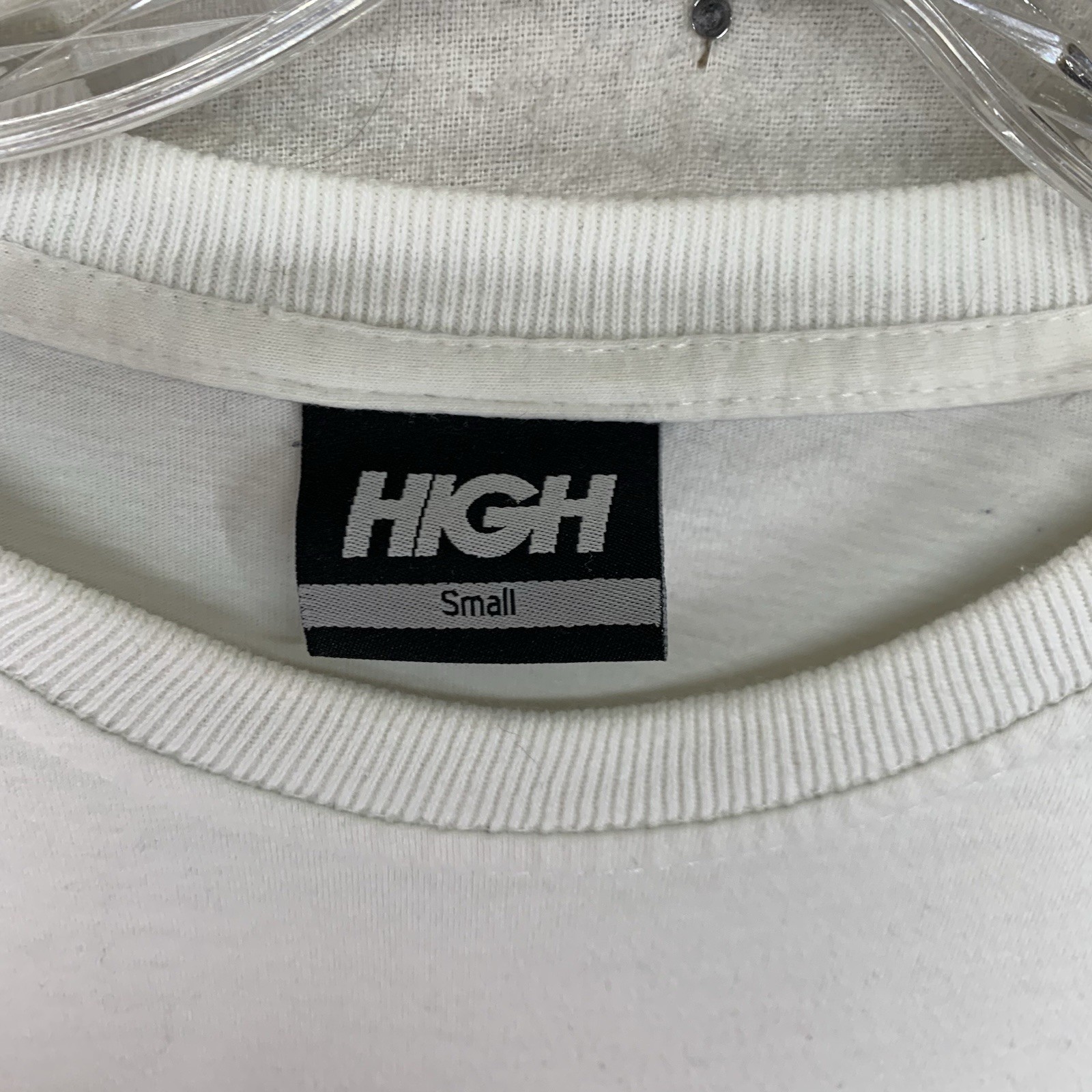 HIGH Street Wear T Shirt Small Long Sleeve White All Cotton Urban Fire Graphic gallery