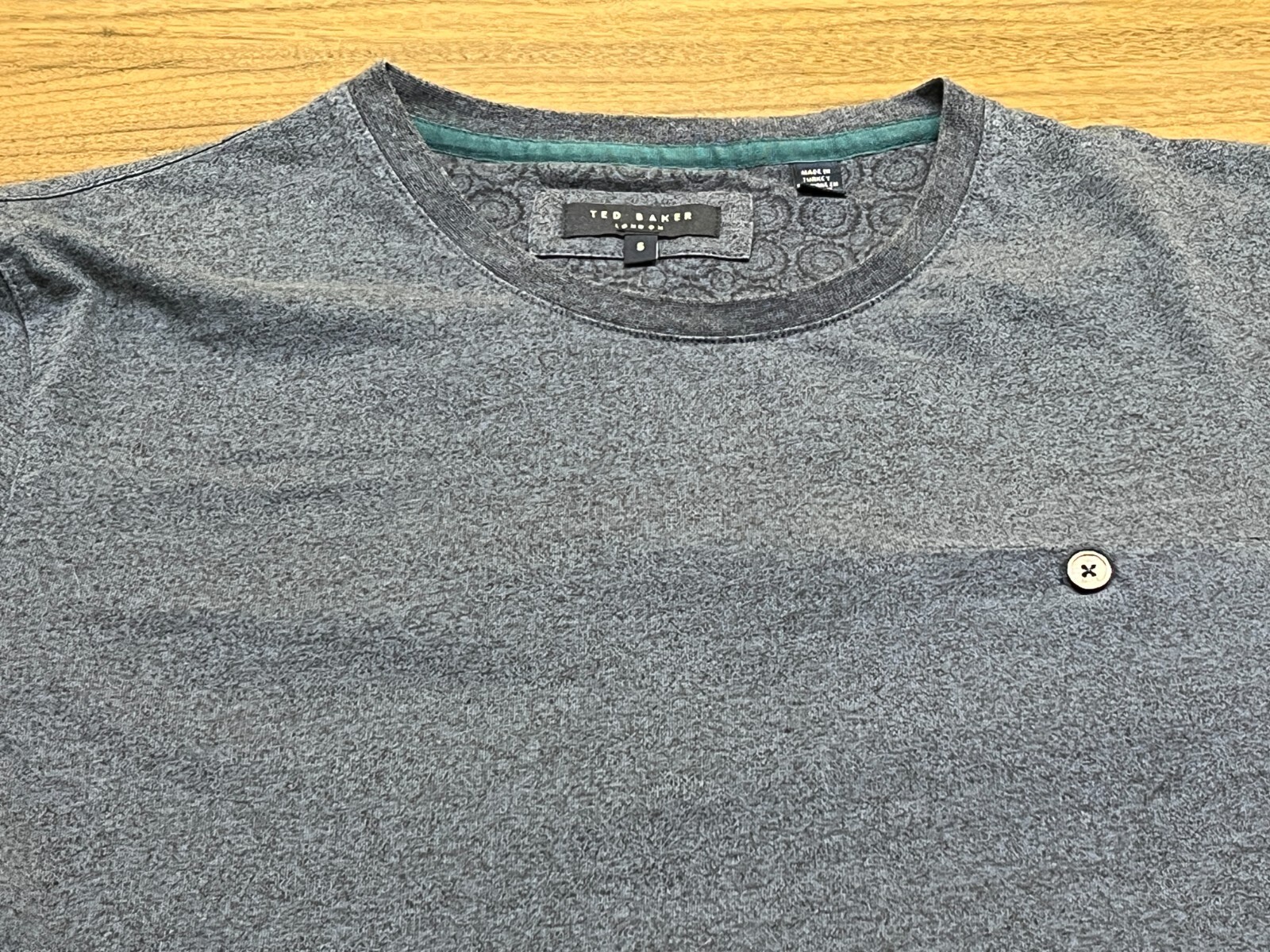 Ted Baker London Men’s Blue Short-Sleeve Pocket T-Shirt - Sz. 5 or XL gallery