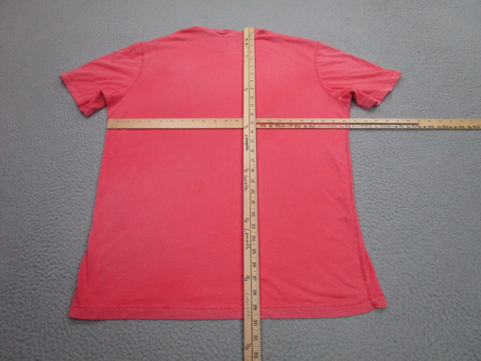 Minerals Shirt Mens XL Salmon V Neck 100% Cotton Soft Tagless Burnout Tee USA gallery