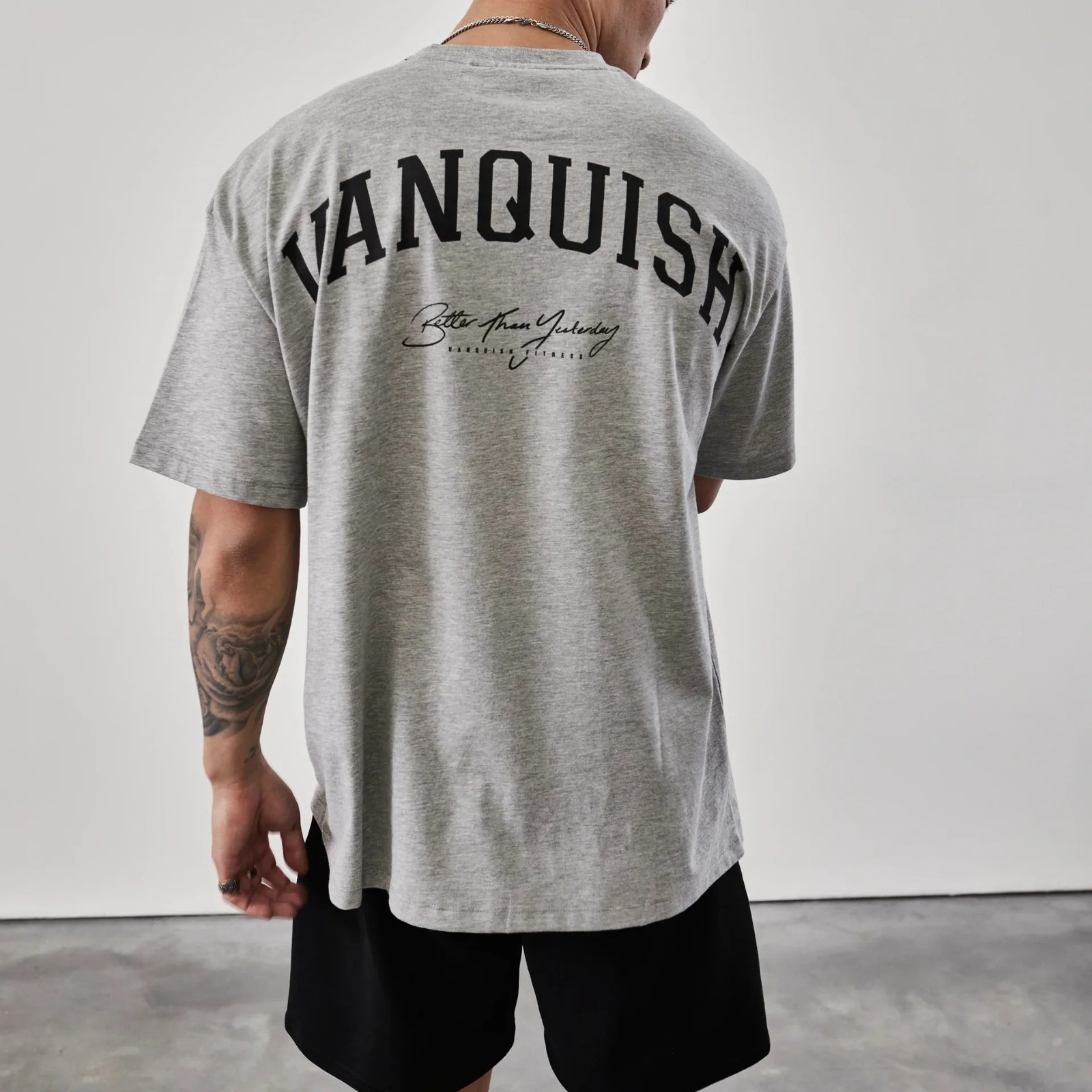 Fitness Training Sports Oversized Cotton Tshirt Casual Fashion For Summer Men's gallery