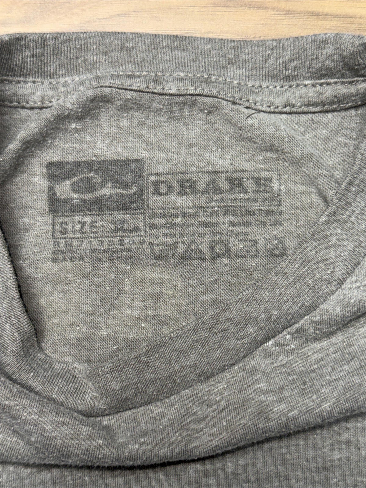 Drake Waterfowl Systems Hunting Gray Longsleeve Graphic T Shirt Size Medium gallery