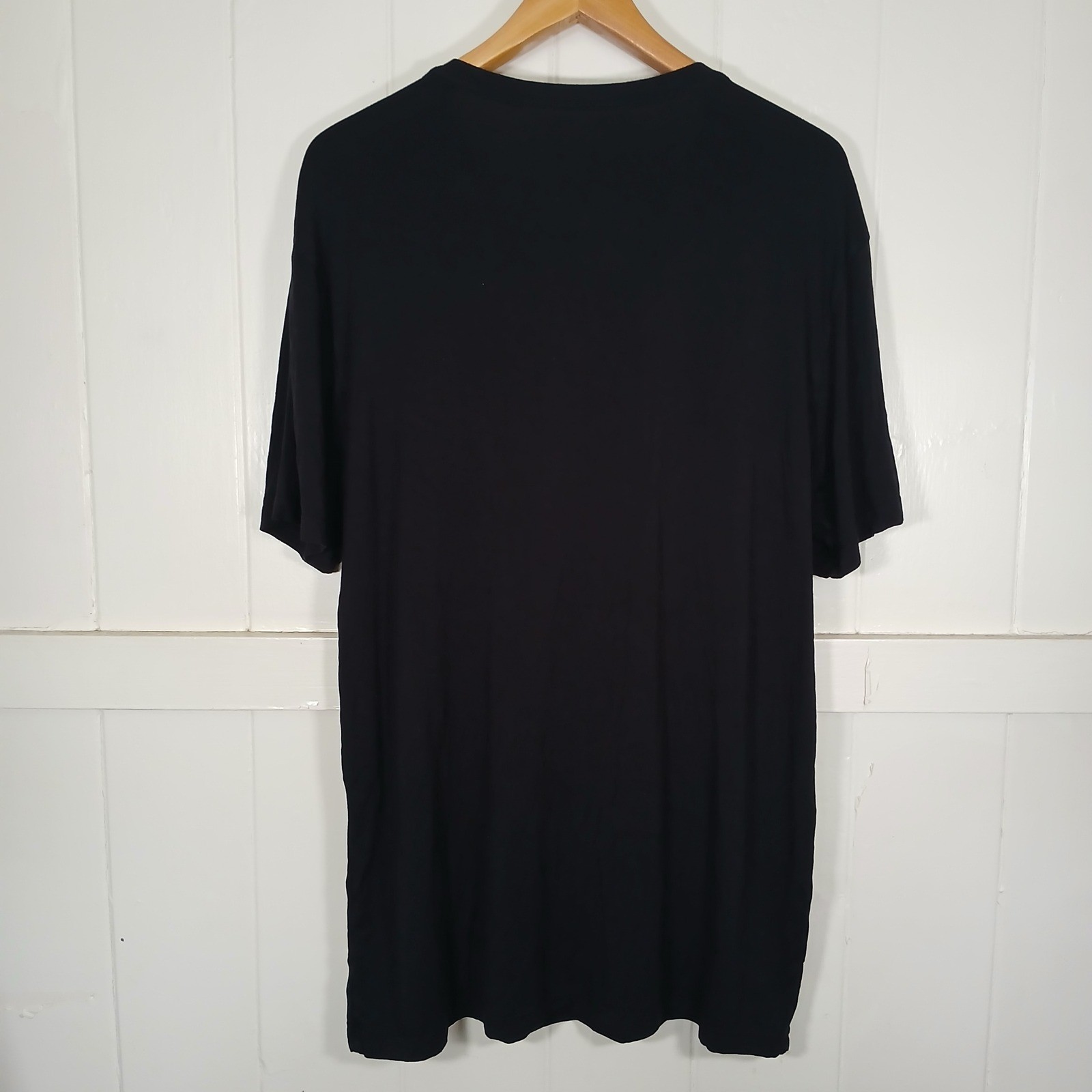 David Archy T-Shirt Mens XL Black Bamboo Rayon Stretch Crew Neck WL gallery