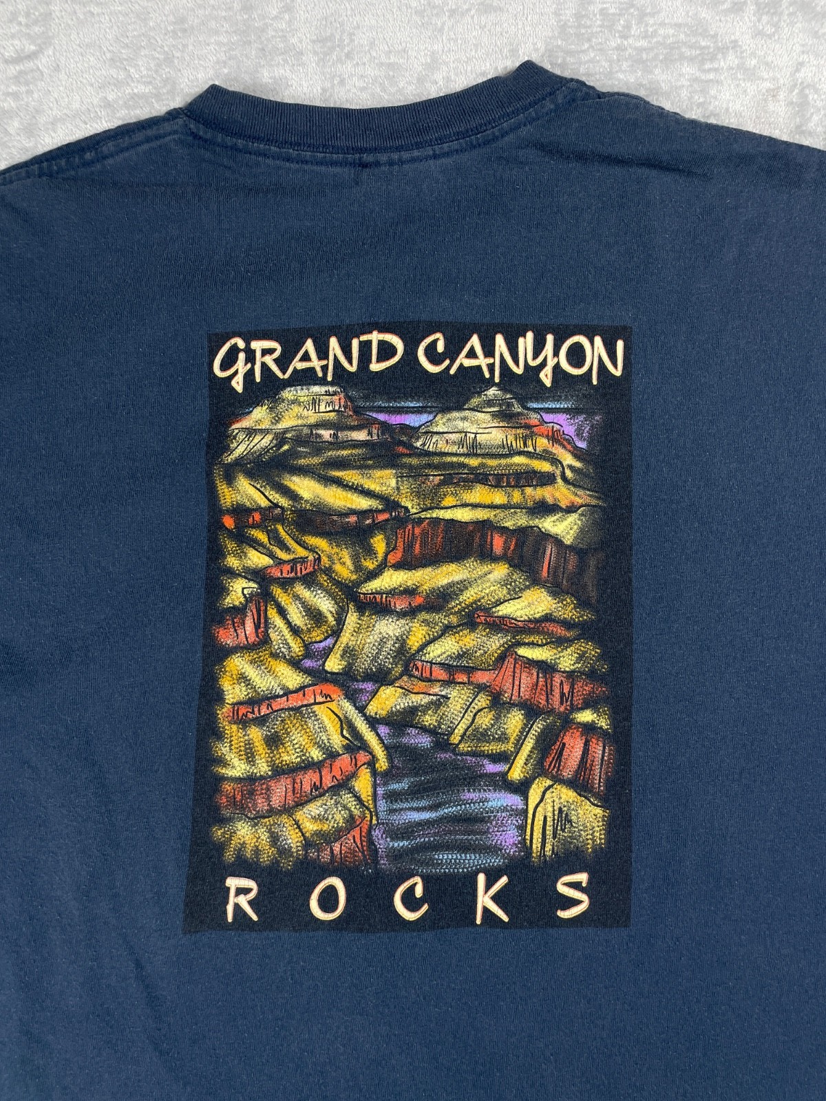 Grand Canyon T-Shirt Men L Blue Rocks Powell Expedition 1869 National Park gallery
