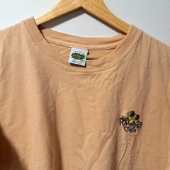 Rainforest Cafe Shirt Embroidered Frog Mens XL Beige Vintage 90s Made In USA