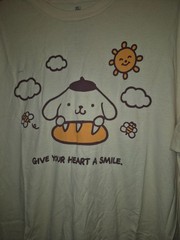 Ripple Junction Sanrio Pompompurin Baguette Yellow Tee Shirt Size XL