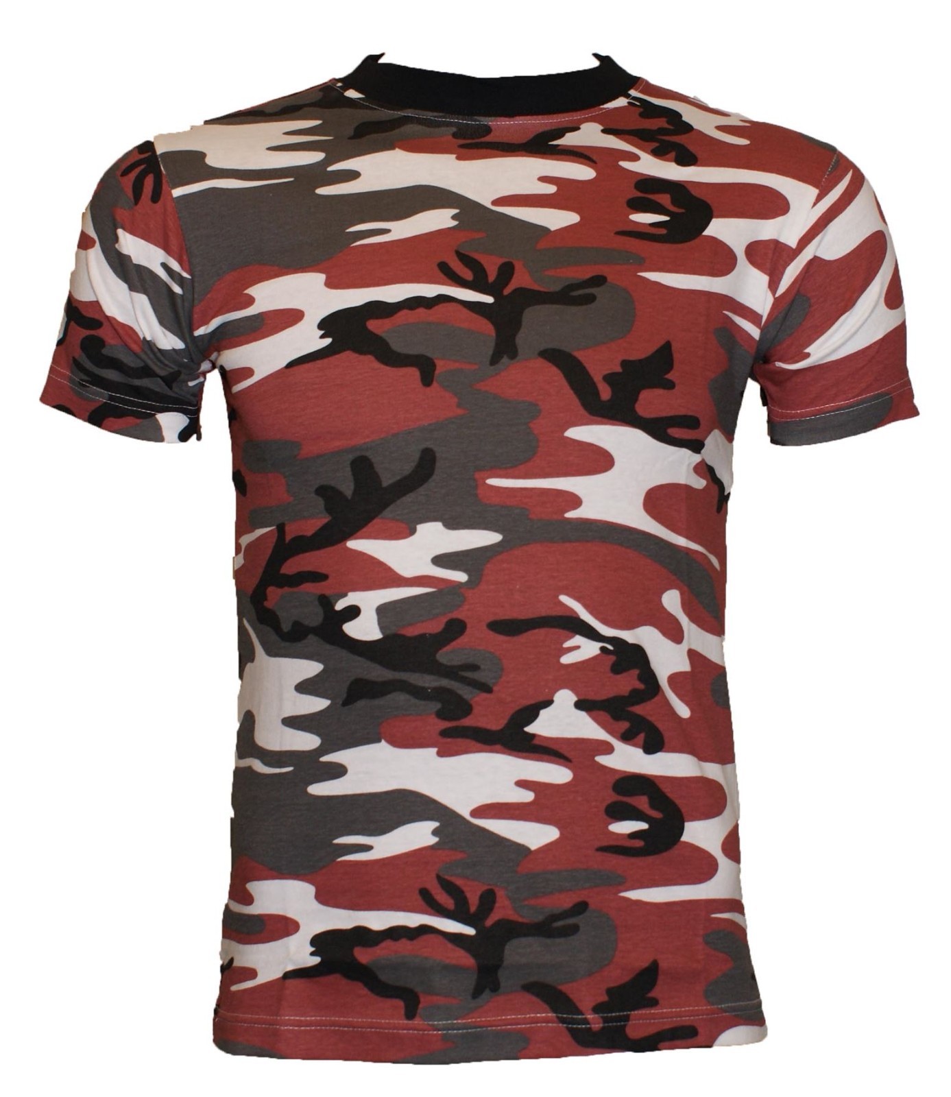 Army T Shirt US Combat Military Short Sleeve Camo Olive Urban Navy Desert Cotton gallery