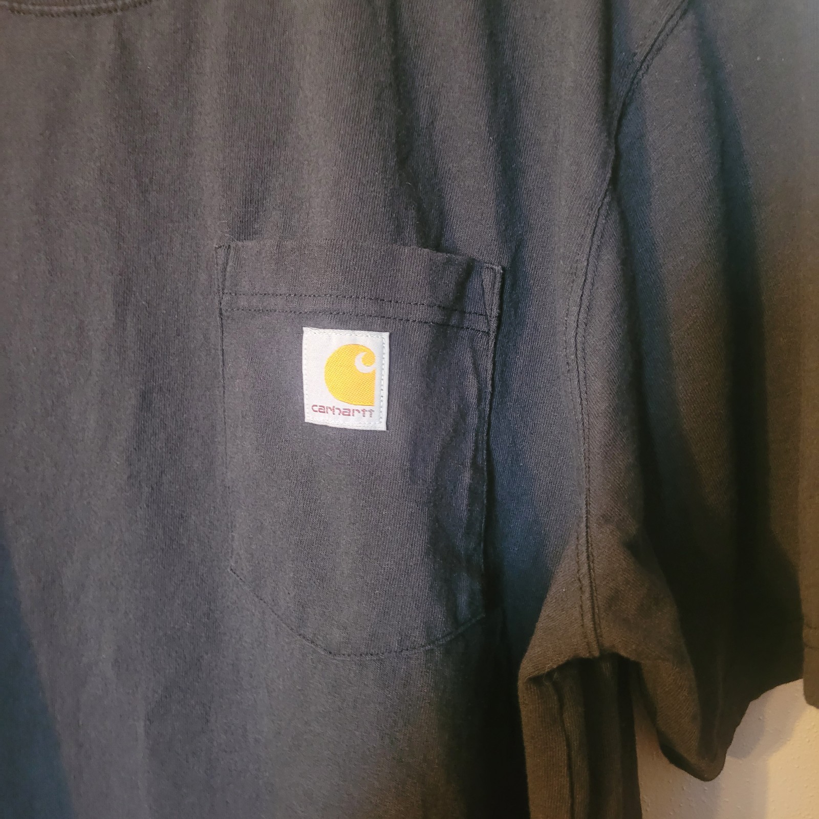 Carhartt Men's Size XL Relaxed Fit Black Heavyweight Short Sleeve Pocket gallery