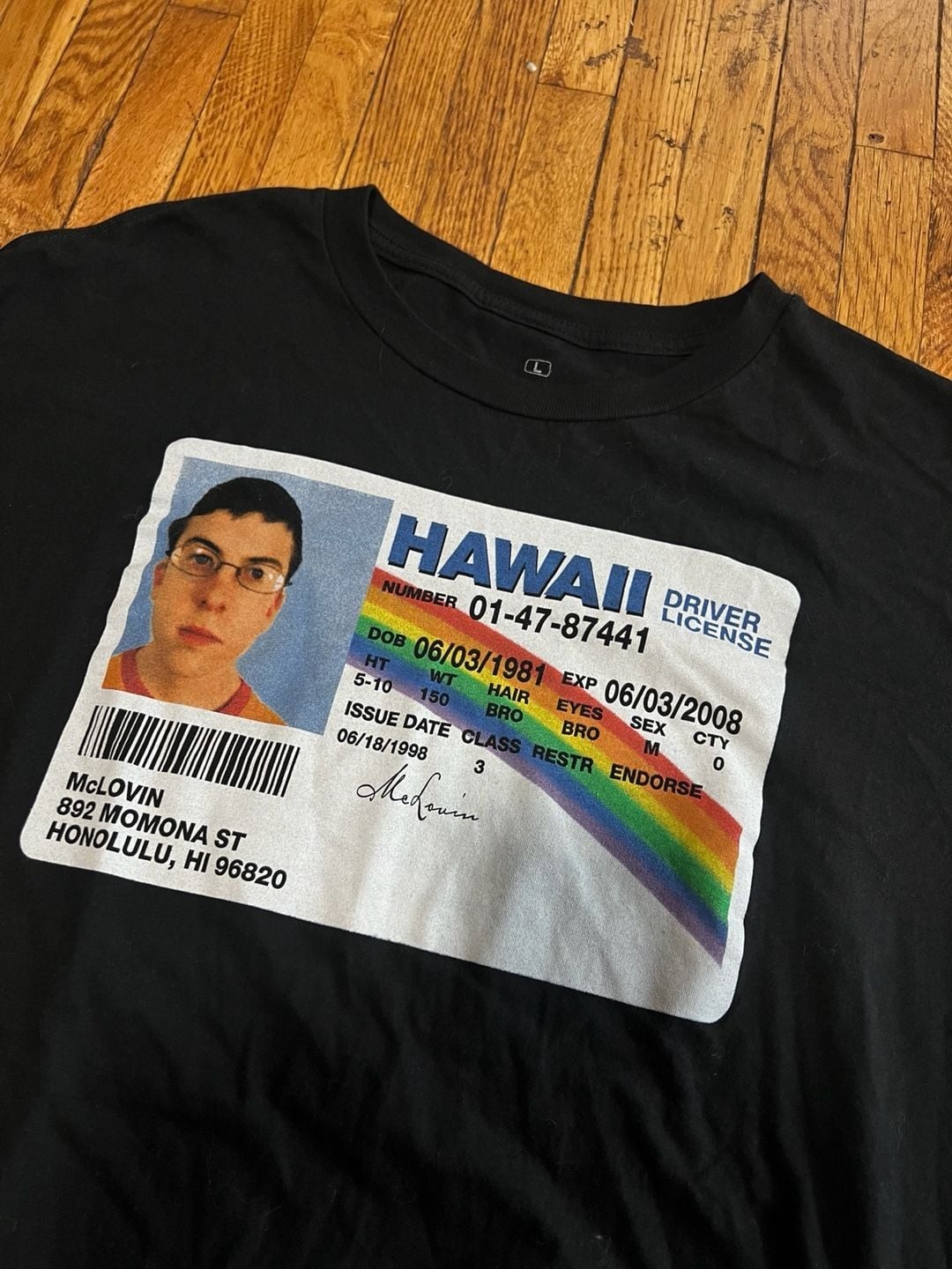 Ripple Junction Superbad McLovin Hawaii ID License Graphic T-Shirt gallery