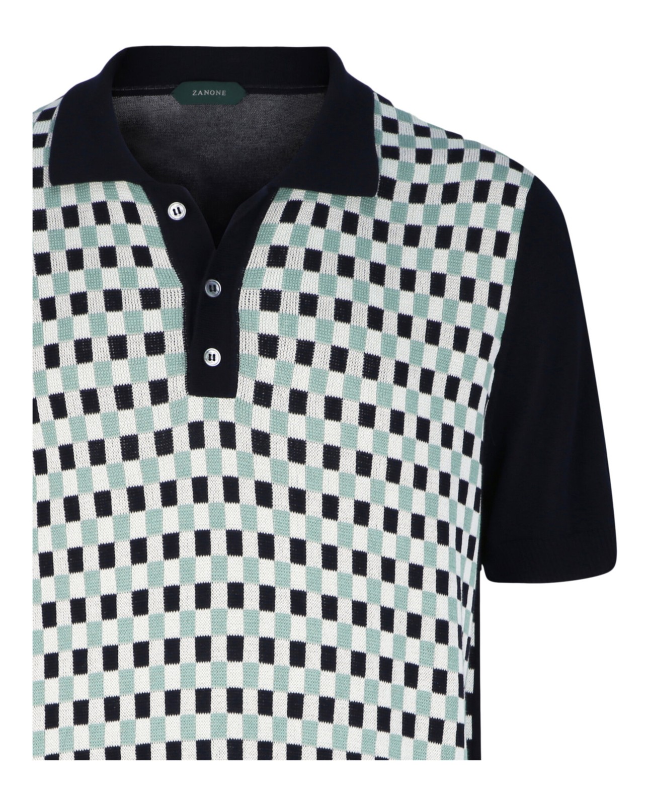 Slowear Mens Zanone Slim-Fit Geometric Polo Shirt gallery