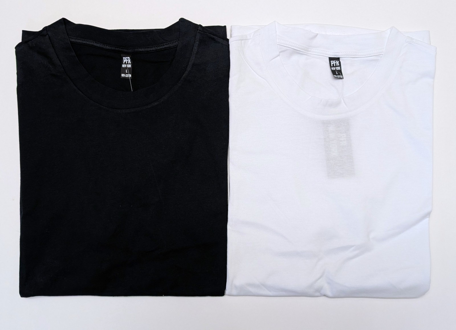 (6 Pack) Crew Neck T-Shirt – PFR New York – Black/White – S-XL
