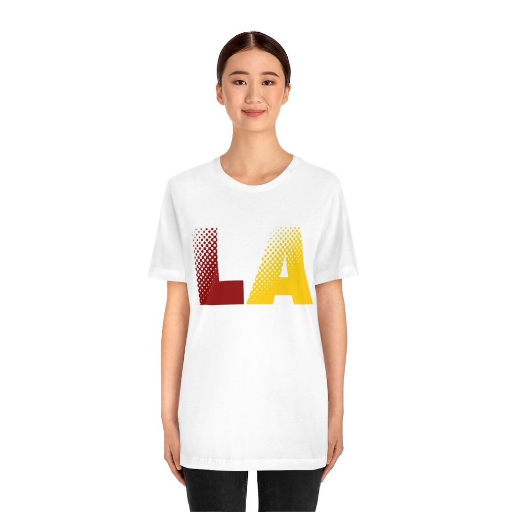 LA Cardinal and Gold Soft White Tee – USC Trojans – FIGHT ON! – CALEB WILLIAMS