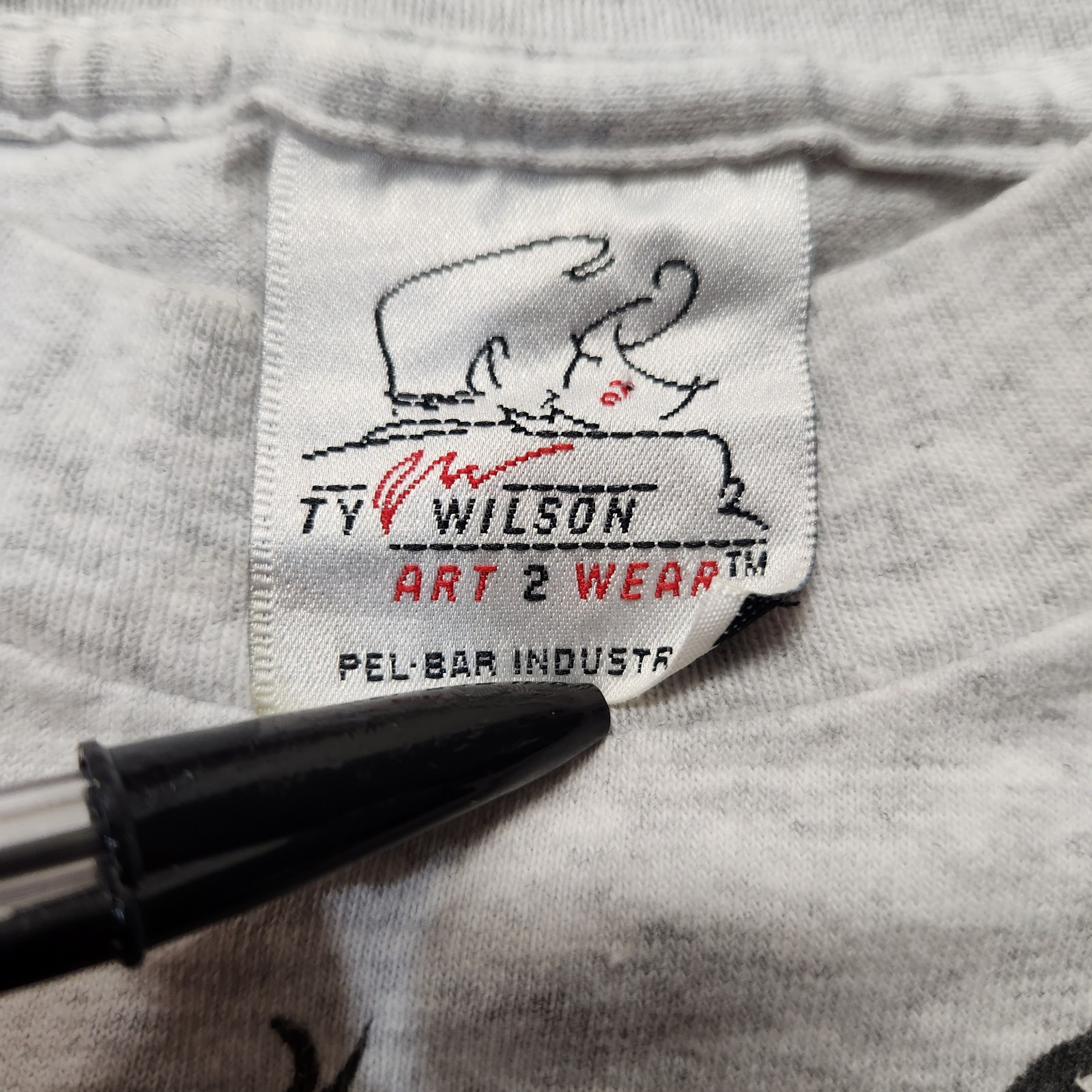 Vintage 1993 Ty Wilson Art 2 Wear Aerobics Girl T-Shirt Size Large White OSFA gallery