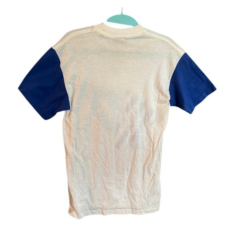 Vintage Slazenger Excel Graphic T Shirt Mens Medium Blue White Retro Sportswear gallery